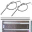 Gisafai 4 Pcs 19.7" x 0.35", 0.31" Extension Spring Steel Dual Hook Construction Tension Springs with Hook Ends for Machinery Repair Industrial Screen Door Spring