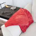 DreamTime Aromatherapy Blanket, Luxury Gift, Plush Lap Quilt, Soothing, Cinnamon Clove Scent (One Size, Red)