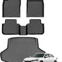 Civic Floor Mats & Cargo Liner Fits for 2022-2025 2026 Honda Civic Sedan Only (NOT for Hatchback) All Weather Floor Liner for Civic Accessories, Heavy Duty | Vehicle Specific Fit