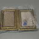 4x6 Picture Frame with Real Glass, 4 set Ornate Vintage Picture Frames for Wall or Tabletop Display, Gold 4 x 6 Frame for Wall home best gift