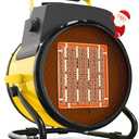 Outdoor Heater for Patio, 1500W Electric Garage Outdoor Heaters with 3 Modes, 3s Fast Heating, with Overheat Protection, Electric Space Heaters for Patio, Garage, Greenhouse, Office (Yellow)