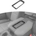 for Silverado Armrest Tray Trim Frame Black Wood Grain for Chevy Suburban 2020+ Tahoe 2021+ Silverado 2019+ for GMC Yukon 2021+ Sierra 2019+ Black Wood Grain Interior Accessories
