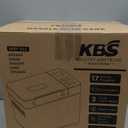 KBS Premium Convection Bread Maker Dual Heater, 17-in-1 Stainless Steel Bread Machine Ceramic Pan, Nut Dispenser,Touch Panel,2lb Loaf 3 Sizes 3 Crust Colors,Gluten-Free,Sourdough,Jam,Yogurt,53 Recipes