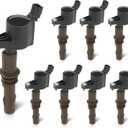 Set of 8 Ignition Coil Pack 4.6L 5.4L Compatible with 2008-2010 Ford Explorer Mustang F-150 F-250 F-350 Super Duty, 2009-2014 Expedition Lincoln Navigator, 2008 Mark LT Replace DG521