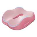 NSOCAON Ergonomic Memory Foam Seat Cushion - Suitable for Office Chairs, car Seats, and wheelchairs. Relieves Tailbone and Hip Pain. Durable and Comfortable.-Double Pink