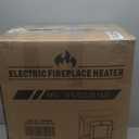 ZAFRO Electric Fireplace Stove, 5100 BTU Quick Heating Electric Fireplace Heater with Adjustable Flame Brightness, 1000W/1500W Thermostat, for Living Room, Bedroom (22 inch Standard)