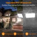 LEPOWER 3000LM Flood Lights Outdoor, 28W 5500K LED Security Light Switch Controlled, IP66 Waterproof Outdoor Lights, Wall Mount Exterior Flood Light with 2 Adjustable Heads Floodlights Outside