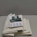 LAMIT Natural 100% Blackout Linen Curtains, 63 Inches Linen Textured Thermal Bedroom Curtains Back Tab and Rod Pocket Neutral Panels with White Liner for Farmhouse, 2 Panels, 60 x 63 Inch, Ivory