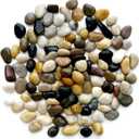 Rocks for Plants 5 Lbs, 0.8-1.5 Inch High Polished Pebbels, Decorative Stones for Garden Landscaping, Smooth Gravel Filler for Outdoor Plants, Succulents, Fish Tank and Vases (colored)
