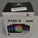 Thermalright 5 Pack TL-C12C-S CPU Fan 120mm ARGB Case Cooler Fan, 4pin PWM Silent Computer Fan with S-FDB Bearing Included, up to 1550RPM Cooling Fan5 Quantities