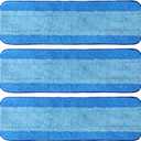 3 Pack Microfiber Cleaning Pads for Bona Mop, Reusable Microfiber Mop Pads for 18 Inch Mop, Hardwood Floor Replacement Cleaning Mop Pads, Machine Washes
