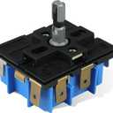 WB24X25013 Electric Range Infinite Control Switch Replace for GE, WB24X25013 Surface Element Control Switch, for 191d4774p005,Ap5999509,4464832,PS11729102,Suitable for GE Appliances