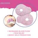 2 x The Breastfeeding Essentials for Nursing Mothers,Soothing Breast Gel Pads,Hot or Cold Gel Packs for Breastfeeding & Pumping, 2 Breast Ice Packs for Breast Augmentation Post Surgery Pain Relief (Pink)