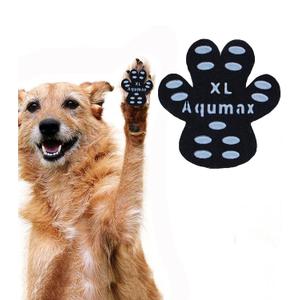 Aqumax Dog Paw Protector Anti-Slip Pads,Toe Grips for Senior Dogs,Paw Grips Traction Pads for Slippery Hardwood Floors,Essentials for Senior Dogs,12 Sets (48 pcs) XL Black