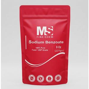 MS Finechem Sodium Benzoate 100% Purity Food Grade Preservative Additive - 0.5 LB