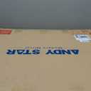 ANDY STAR Brushed Nickel Bathroom Mirror, 28x36 Inch Asymmetrical Wall Mirror, Modern Rectangle Mirror with Unique Wavy Design Ideal for Home Decor, Premium Stainless Steel Metal