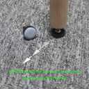 Furniture Leveler PTFE(Teflon) Bottom(20mm Base),Threaded Shank(1/4-20) Adjust Pads,Table/Chair/Cabinet/Sofa Medium Adjustable Legs Leveling,Nuts Installation and Floor Protection(16Pack)