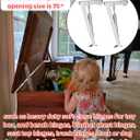 2 Pack | 200N-60lbs Gas Strut Spring Hinges for Heavy Lids to Keep Stay, Hydraulic Hinges for Toy Box Chest, Bench, Toolbox and Basement Floor Door,Slow Lowering Pneumatic Heavy Lid Lifter Gas Struts.