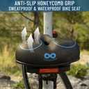 Everlasting Comfort Bike Seat Cushion (10"x8") - Universal Fit for Mountain, Stationary, Cruiser Bikes - Easy Assembly - Comfortable Memory Foam Bike Saddle - Bike Seats for Men - Bike Seats for Women