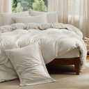 Bedsure Duvet Cover with Fitted Sheet Queen - 6 Pieces, Deep Pocket, Hotel Luxury Soft Double Brushed Bedding Set, 1 Duvet Cover, 1 Fitted Sheet, 2 Pillow Shams, 2 Pillowcases, NO Comforter, Linen