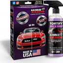 Car Wax Spray and Ceramic Coating for Cars  3 in 1 Waterless Car Wash and Detailing  Quick Effect Coating Agent for Car  High Gloss Top Coat, Shiny Car Stuff by Shine Armor  Protective Wax 16FlOz