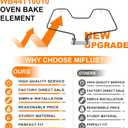 WB44T10010 Oven Bake Element Compatible for G-E Oven Replacement Parts/G-E Oven Heating Element/G-E Oven Heating Element Replacement WB44T10010/G-E Replacement Oven Element
