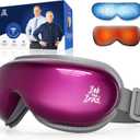 BOB AND BRAD Eye Massager with Heat and Cooling, EyeOasis 3 Eye Massager for Migraine FSA Eligible/HSA Eligible, Heated Headache Massager for Dry Eye Relief, Temple Massagers for Stress Relief (Purple)