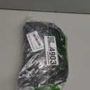 WDIRARA Women's Plus Size Cold Shoulder Ruffle Trim Bishop Sleeve A Line Dress Black 2XL