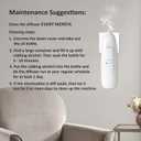 Waterless Nano Scent Air Machine for Home, Plug-in Cold-Air Essential Oil Diffuser, Luxury Hotel Fragrance Atomizer, Professional Aromatherapy Device for Large Room & Office, 100ml, White