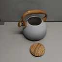 POLIVIAR Tea Kettle, 2.7 Quart Stovetop Tea Kettle, Audible Whistling Teapot with Crackle Finish, Food Grade Stainless Steel for Anti-Rust, Anti Hot Handle, Suitable for All Heat Sources (JX2023-LYW)