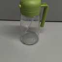 Aukomer Olive Oil Sprayer Cooking Oil Dispenser Bottle: 2 in 1 Glass Olive Oil Dispenser, Upgraded Glass Oil Sprayer for Kitchen Air Fryer Salad BBQ Baking, 470ml (Green), AUK902