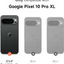 SURITCH for Google Pixel 10 Pro XL Case with 360 Rotatable Hand Strap Phone Grip Holder & Invisible Kickstand & Slide Camera Cover, Protective Cover for Pixel 10 Pro XL -Black