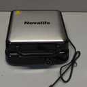 Waffle Maker, 1200W Belgian Waffle Maker, Dual Rectangular Thick Waffle Iron, 7-Level Browning LED Panel, Nonstick Plates, Anti-spill Design, Audible Ready Beep, Easy Cleanup, Stainless Steel (Black)