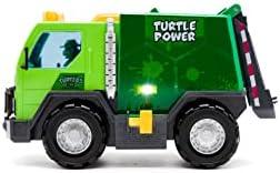 Teenage Mutant Ninja Turtles Toy, Thrash 'N' Battle Garbage Truck with 3 Sewer Cap Launchers, Lights & Sounds, TMNT Mutant Ninja Turtle Vehicle for Kids, Ages 3+