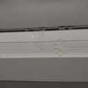 Cordless Faux Wood Blinds 34" W x 36" H, 2 Inch Slat Horizontal Windows Blinds with Crown Valance, Room Darkening Blinds, White Blinds for Home Interiors.