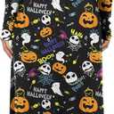 LILBETTER Women Long Sleeve Deep V Neck Loose Plain Long Maxi Casual Dress (Black, S)