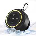 Bluetooth Shower Speaker with Carabiner, Portable Bluetooth Speakers with Suction Cup, IP67 Waterproof, Wireless, Floating, for Camping Beach Travel, Gift for Men, Women
