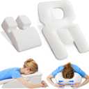 Face Down Pillow,Face Down Pillow After Eye Surgery,BBL Pillow After Surgery Stomach Sleeping Pillow,Home Massage Pillows Faces Down with Shredded Memory Foam and Removable Cover