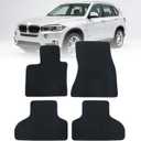 GXARTS Car Floor Mats Carpet Full Set Fit for BMW X5 F15 2013 2014 2015 2016 2017 2018 | All-Weather, Velour, Black 4PCS | Waterproof ? Anti Sliding Back (Large)