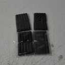 Syhood 18 Pcs Satin Rollers for Black Hair Foam Sponge Rollers Black Silk Satin Wrapped Hair Curlers for Hairdressing Styling(1.18 Inch)
