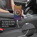 Car Seat Gap Filler Organizer 2 Pack with Sunglass Bag, Car Accessories Seat Gap Filler Organizer for Automotive, Car Organizer Suitable for SUV,Trunk and Sedan, Interior Accessories(Black)