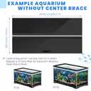 Sieral Aquarium Lids Canopy with LED Light, 5 Pcs, Black, 48 x 13 Inch