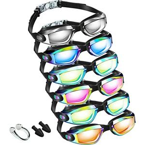 Flutesan 6 Pack Swimming Goggles Adult Kids Anti Fog Pool Goggles with Ear Plugs Nose Clip No Leaking Full Protection Flutesan 6 Pack Swimming Goggles Adult Kids Anti Fog Pool Goggles with Ear Plugs Nose Clip No Leaking Full Protection