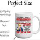 Funny Best Grandfather Grandpa Papa Sarcastic Coffee Mug Novelty Cup Great Gift Idea For Him (Grandpa)