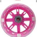 Training Wheels for Bicycle,Flash Mute Wheel Compatible for Bikes of 12 Inch 1 Pair (light pink)