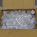 120 Pieces Film Canisters with Caps 35 mm Plastic Empty Camera Reel Storage Containers Case with Lids for Small Accessories Rockets Experiment Fish Hook Film Keys Coins Art Beads (Clear)