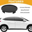4 Pcs 76.3mm 3.00" OD - Universal Car Wheel Hub Center Caps - Car SUV Trucks Auto Hub Covers Scratch Resistant Rustproof - Durable Plastic Matte Black