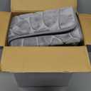 Bathroom Accessories Set- 25PC Grey Bathroom Set, Bathroom Set with Shower Curtain and Rugs, Shower Curtain Set, Toilet Brush, Trash Can, Qtip Holder Dispenser & Soap Dispenser