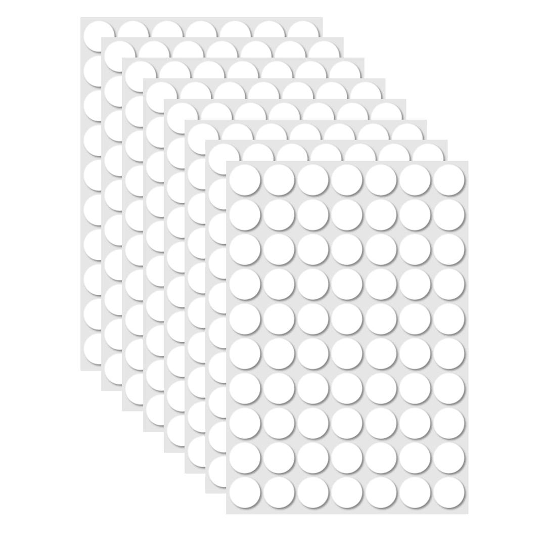 560 Pcs (0.79") Sticky Tack Double Sided Adhesive Dots Round Putty Clear Stickers No Trace Sticky Putty Removable Waterproof Small Stickers for Festival Decoration 20mm Sticky Dot