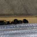 8 Foot x 1-inch Round Horizontal Bar Baluster for Stair Remodel- Wrought Iron Hollow Staircase Metal Spindles for Indoor Staircase-Stair Installation-Matte Black 3 Pack